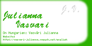 julianna vasvari business card