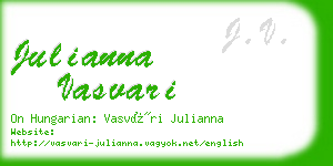 julianna vasvari business card